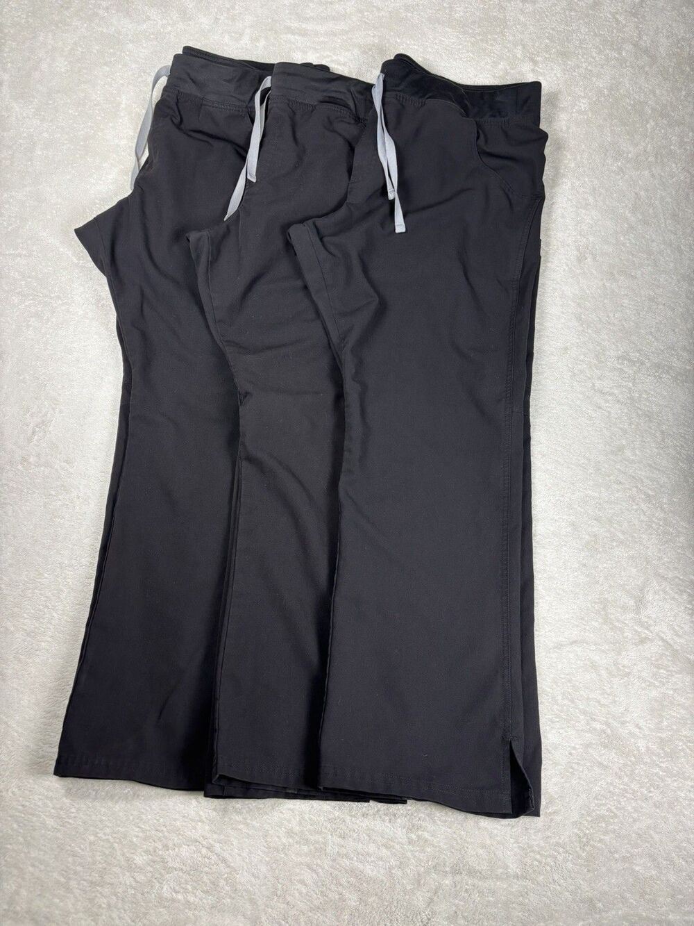 FIGS Kade Cargo Straight-Leg Scrub Pants Womens XL Black T21004 bundle of 3